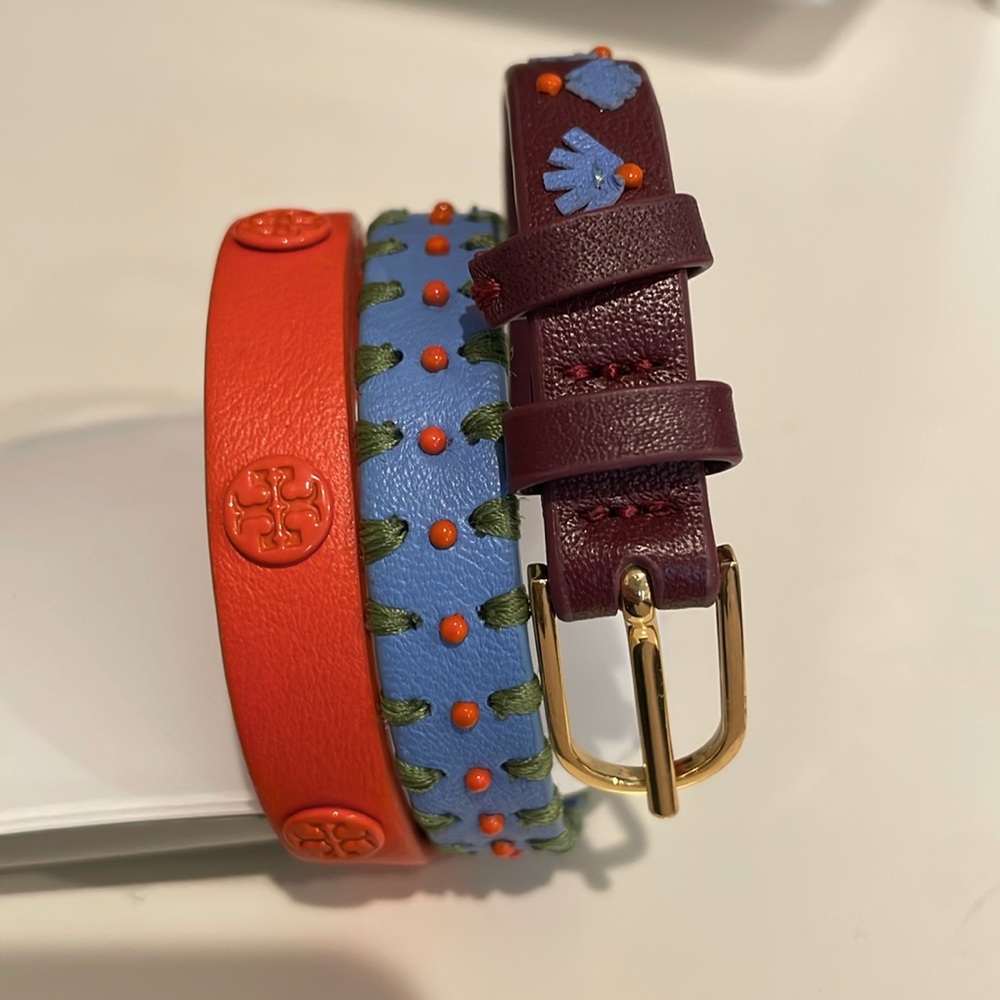 Tory Burch Purple Orange and Blue bracelet
